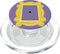 PopSockets PopGrip for MagSafe - Purple Door Yellow Frame Peephole Vintage Fun Gift