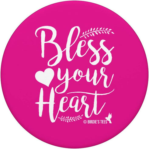 Inspirational "Bless Your Heart" PopSocket Swappable Grip