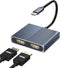 Movcle Docking Station Dual Monitor, USB C Docking Station, HDMI Splitter Extended Display,