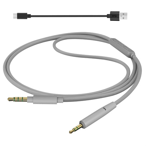 Geekria Audio Cable with Mic, Compatible with JBL Tune 770NC, 700BT, 660NC Headphones, 2.5mm to 3.5mm Cord