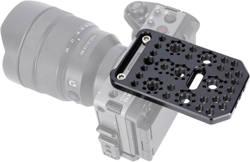 NICEYRIG Multi-Purpose Camera Cheese Plate, Compatible with Sony FX3/FX30, BMPCC 6K Pro, ARRI & 1/4’’ Locating Pin Hole