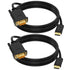 DisplayPort to VGA Adapter, DP to VGA Cable Male to Male, Gold-Plated for Computer, Laptop, Monitor, 3 Feet
