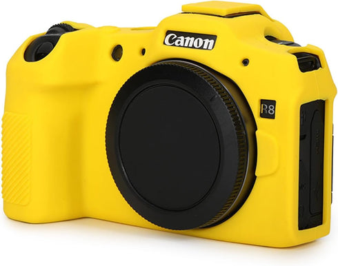 Rieibi Soft Silicone Protective Case for Canon EOS R8 Camera - Yellow