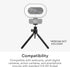 MEE audio Mini Tripod for Webcams and Small Cameras, Flexible Portable Stand for Logitech Webcam C920 C922