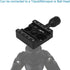 Haoge CP-51 50mm Screw Knob Clamp Adapter for Quick Release QR Plate, Camera Tripod Ballhead Monopod Ball Head Fit Arca