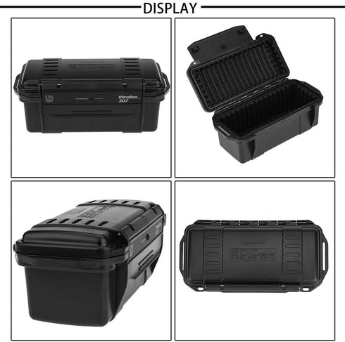 FOSA Outdoor Shockproof Box, Waterproof Container Plastic Dry Storage Box with Foam for Outdoors