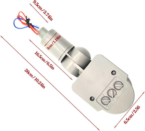 HANNAHONG AC110-220V, PIR Motion Detector, Passive Infrared Smart Sensor Switch, Waterproof Outdoor,Human Body Sensor