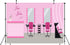 BELECO 5x4ft Fabric Hair Salon Interior Backdrop Pink Barber Shop Haircut Chair Mirror Background Hairstylist Theme
