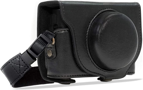 Ever Ready Leather Camera Case Compatible with Sony Cyber-Shot DSC-RX100 VI, DSC-RX100 V, DSC-RX100 IV, DSC-RX100 III