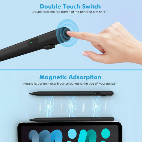 MoKo Stylus Pen for Touch Screen, Active Universal Stylus Pen Compatible with iPad/iPhone/Samsung/Tablet Devices