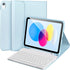 iPad 10th Generation Case with Keyboard, Detachable Bluetooth Keyboard Case for iPad 10.9 2022, Blue-W