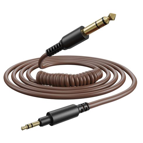 OneOdio Fusion A71/HiFi/Pro C/Pro M Wired Headphones Audio Cable, Brown - 6.35mm to 3.5mm