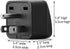 2-Pack ALINNA US Travel Plug Adapter, EU to US Plug Converter, Universal EU UK AU CN JP to USA (Type B)
