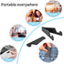 3 Pack Portable Cell Phone Stand for Desk, ?2022 Upgraded? Universal Pocket-Sized Foldable Small Mobile Phone Holder, V Smartphone Kickstand Mount Compatible with iPhone IPads Kindle Android -Black