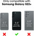 OtterBox S22+ Commuter Galaxy Series Case - Rock Skip Way, Slim & Tough, Pocket-Friendly, with Port Protection Blue