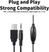 BRYNCO 3.5mm Upgraded Wired Computer Speakers for Desktop PC and Laptop, USB-Powered with Audio Jack, Rich Bass & Clear