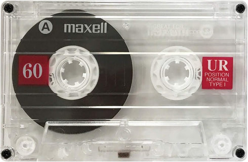 Maxell 109024 60 Minute Storage Capacity Normal Bias Type Cassettes, 2 Pack