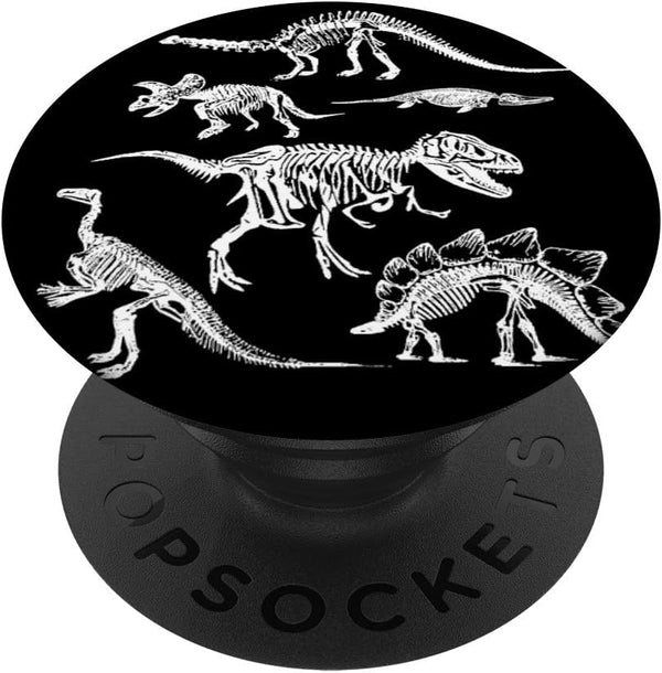 T-Rex Skeleton Dino Bones Paleontologist Fossil Dinosaur PopSockets Swappable PopGrip