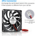 Gdstime DC 5V Brushless Cooling Fan, 80mm x 80mm x 10mm, 2PIN