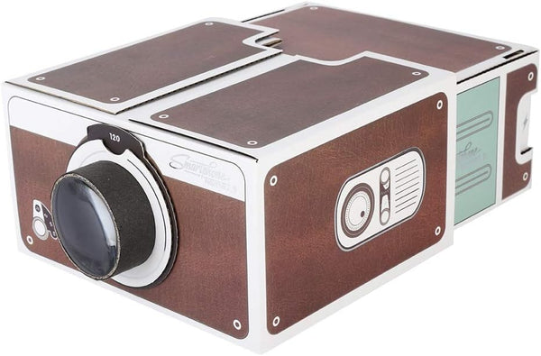 Smart Mini Projector 14.5x8 cm, Portable Video/Movie Projection Machine, DIY Home Cinema Smart Phone