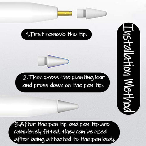 OneCut 8 Pcs Silicone Pencil Nib/Tip Protector Cap for Drawing Noiseless, Compatible for Apple Pencil 1st/2nd