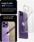 AICase Clear Case for iPhone 14 Pro with Screen Protector and MagSafe Ring/MagSafe Sticker, Transparent Slim Shockproof