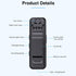 Serounder Portable Video Recorder, Infrared Night Vision with Motion Detection and Back Clip for Business Meetings