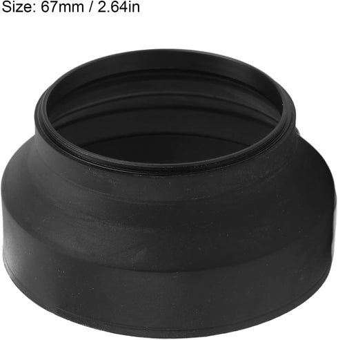 67mm Camera Lens Hood, Reduce Lens and, Blocks Excess Sunlight and Enhances Photography and Video Footage for Rubber Metal Collapsible Lens Hood for Various Brands