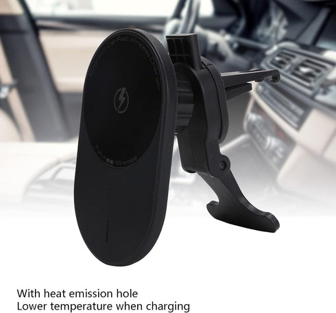 15W Fast Charging Car Charger, Auto Clamping Phone Mount for iOS 12 Pro/12 Pro/12 Mini