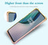 Cellular Phone Case for OnePlus Nord N10 5G, Clear Gradient Slim Shockproof TPU Cover with Tempered Glass Protector