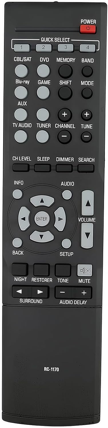 Replacement Remote Control - Fit for DENON RC-1158 RC-1170 RC-1180 for AV Receiver only