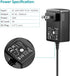 Universal 9V 2A AC Power Supply Adapter, 100-240V AC to DC for LED Strip Light, CCTV, Toys