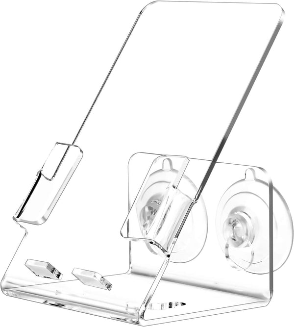 Bath&Shower Cell Phone Stand Holder - Suction Cup Bracket with Holder's Tray, Suitable for Most Cell Phones