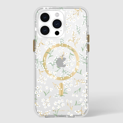 Rifle Paper Co. iPhone 15 Pro Max Case, Cute Floral Pattern, Compatible with MagSafe, 12ft Drop Protection