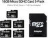 INLAND Micro Center 16GB Class 10 Micro SDHC Flash Memory Card with Adapter for Mobile Device Storage Phone, Tablet, Drone & Full HD Video Recording - 80MB/s UHS-I, C10, U1 (5 Pack)