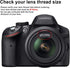 Tectra 52MM 0.43x D3300 D3200 D3100 D5500 D5300 D5200 D5100 D7100 D7000 Professional HD Wide Angle Lens (Macro Portion)