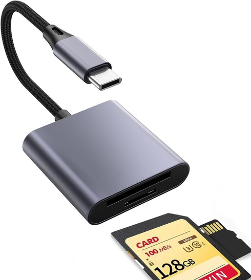 YGKSAA 1PCS USB C to SD Card Reader, Supports SD and TF Memory