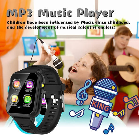 Retysaz Kids Smart Watch, 24 Game Smart Watch for Kids, Fashion Smartwatches for Children 3-14, Great Gifts for Girls