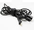 50-PCS Black Hook and Loop Reusable Fastening Cable Tie Down Straps - 0.8" x 8"