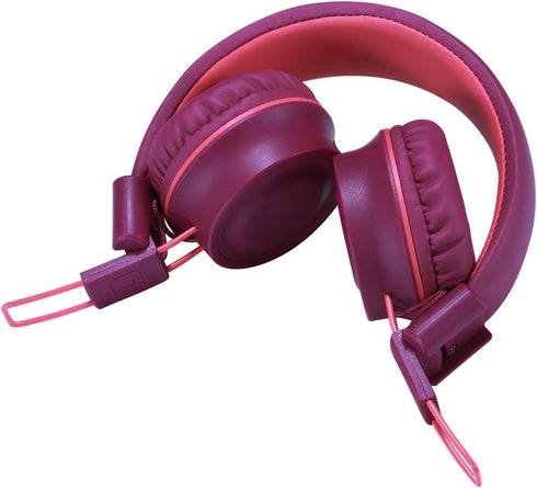 noot products Kids Headphones K33, Foldable Stereo Wired On-Ear Headset with 5ft Long Cord (Plum)