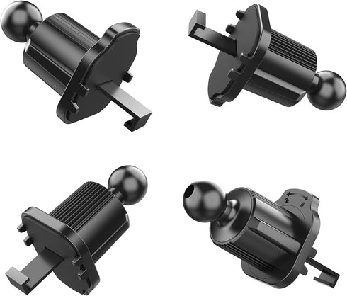 1Pc Black Universal Air Vent Clip for Car Mount Cellphone Holder, Joint Dia-17mm for Most Bracket Air Vent Clips