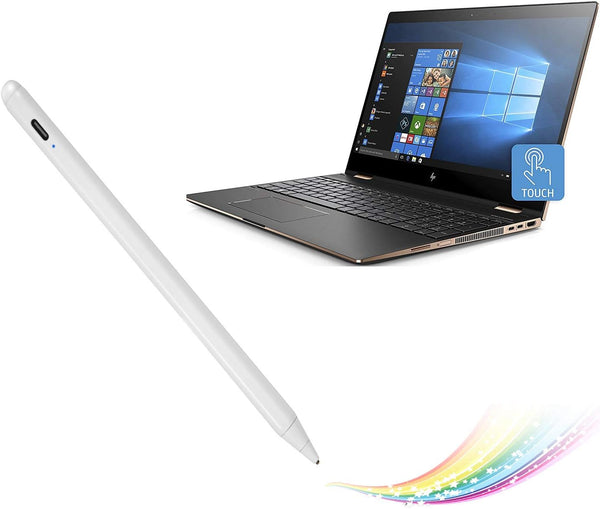 Stylus Pen for HP Spectre X360 Envy X360, Active Capacitive Digital Pencil, Good for Note-Taking and Sketching, White