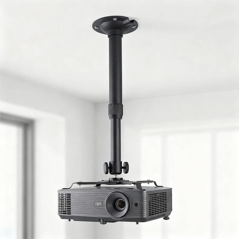 DAWASAPAT -Inch Projector Ceiling Mount with New Gimbal, Adjustable Length Projector Mount, Screw, Compatible with Most