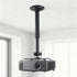 DAWASAPAT -Inch Projector Ceiling Mount with New Gimbal, Adjustable Length Projector Mount, Screw, Compatible with Most
