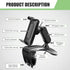 Hugwits 360 4-7 Inches Car Phone Holder, Degree Rotation Clip-on Dashboard Phone Holder, Multifunctional Mobile Phone