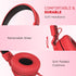 rockpapa 950 Wired Headphones for Kids Girls Boys for School with Microphone, On-Ear Foldable Corded for Laptop, Tablet