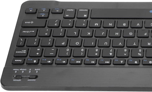 Bluetooth Keyboard Mouse Combo for PC Tablet Phone, Ultra Slim Portable Rechargeable USB Keyboard and 1600DPI Mouse