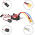 60A 2-3S 370 380 540 550 1/10 Brushed ESC Electronic Speed Controller Waterproof ESC for Brushed Motor Remote Control