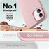 LOVE 3000 iPhone 12/iPhone 12 Pro Case, Premium Silicone with Soft Anti-Scratch Lining - Pink Sand