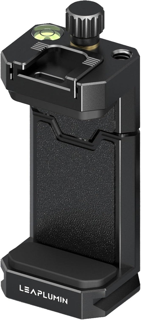 Tripod Phone Mount Holder - Universal Smartphone Mount Adapter with Sliding Cold Shoe and Arca Swiss Quick Release Plate